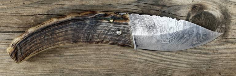 couteau corse martelloni Pliant damas acier 