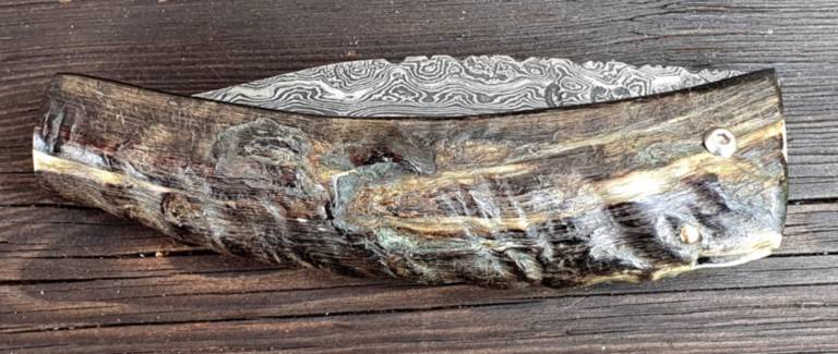 couteau corse Martelloni Pliant Damas