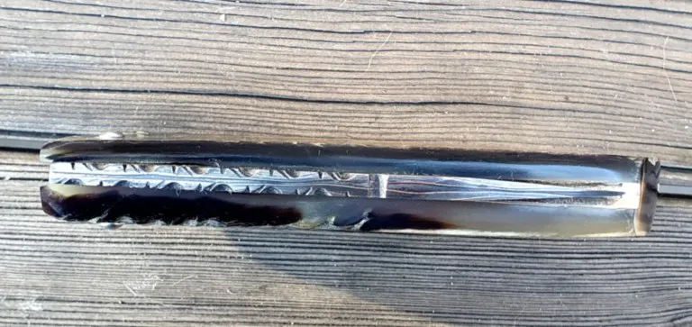 Couteau corse martelloni lame damas cuivre