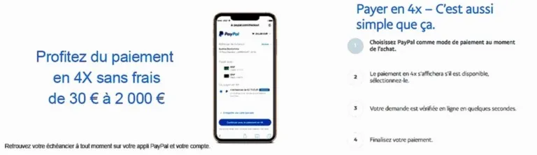 paypal 4 x sans frais
