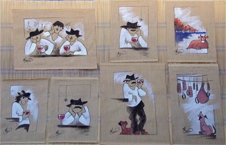  modèles de tableaux sur toile de jute